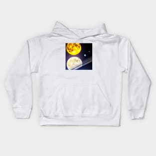 When the sun and the moon meet Kids Hoodie